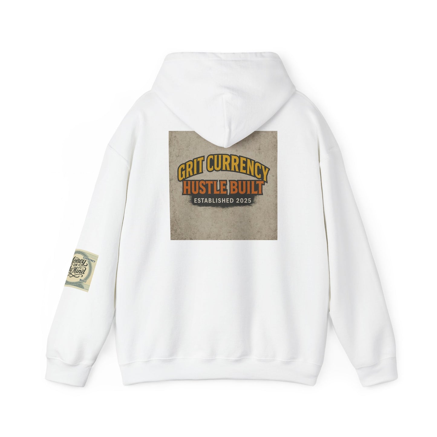 Grit Currency Hoodie, Motivational Sweatshirt, Hustle Built Apparel, Unisex Casual Wear, Gift for Entrepreneurs