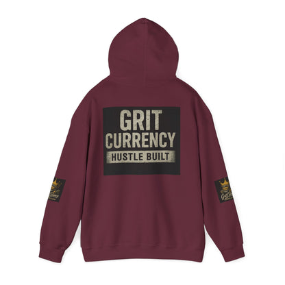 Unisex Grit Currency Sweatshirt - Hustle Built Pullover, Motivational Hoodie, Streetwear Fashion, Gift for Entrepreneurs, Cozy Apparel