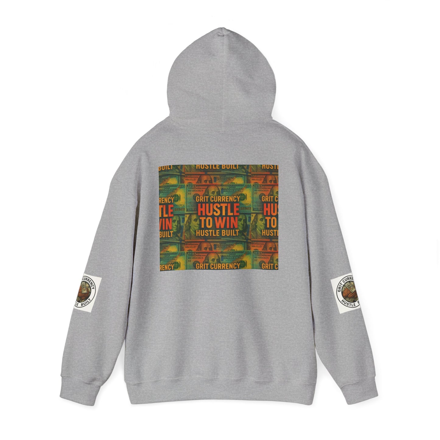 Unisex Hustle & Grit Hoodie - Motivational Sweatshirt for Dreamers, Perfect Gift for Entrepreneurs, Casual Wear, Workout Gear, [...]