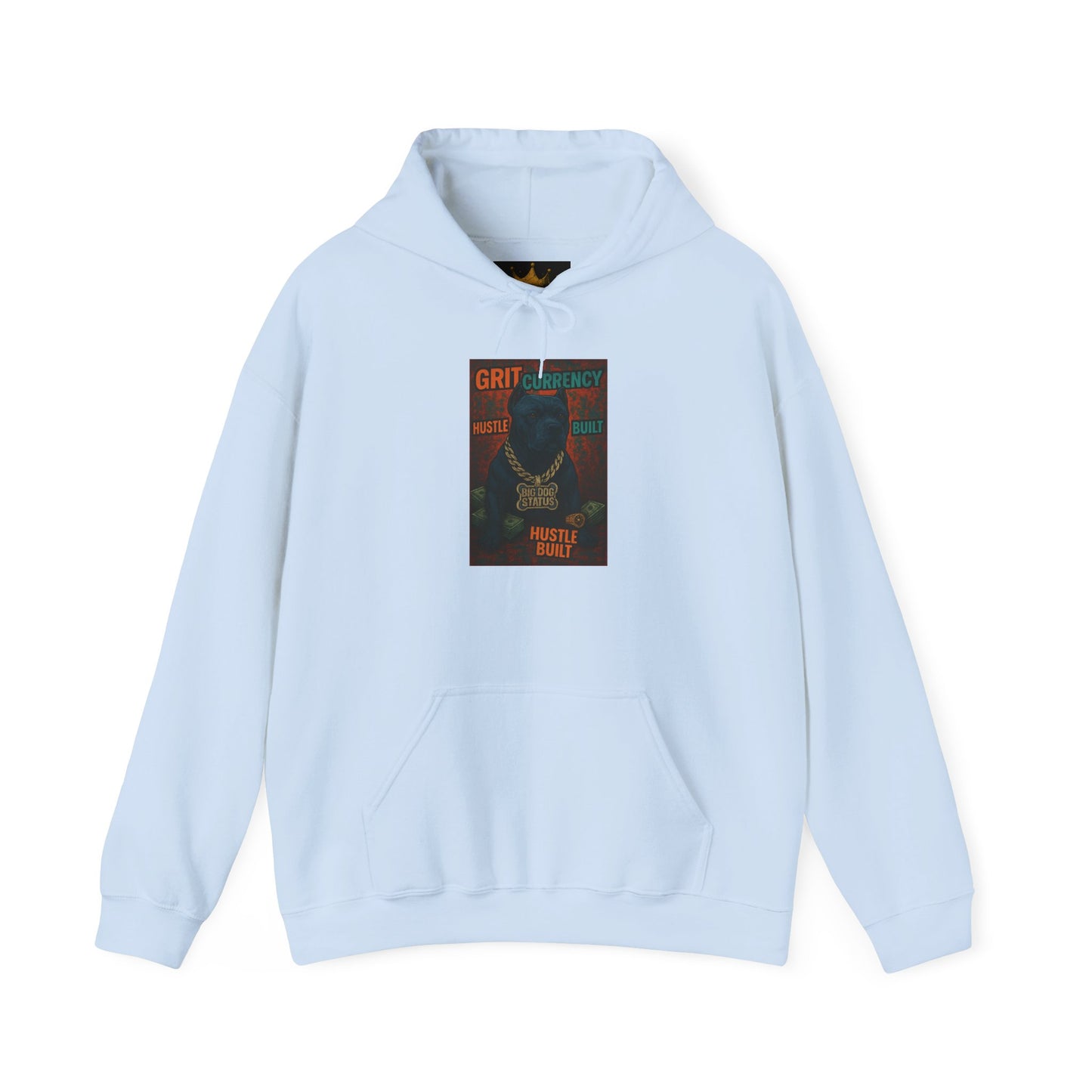 Grit & Hustle Unisex Hoodie, Heavy Blend Sweatshirt for Comfort, Perfect Gift for Dog Lovers, Streetwear, Casual Style, Year-Round Use